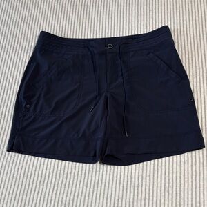 Athleta Navy Rincon Bermuda Shorts ~ 8 ~ 7” Inseam